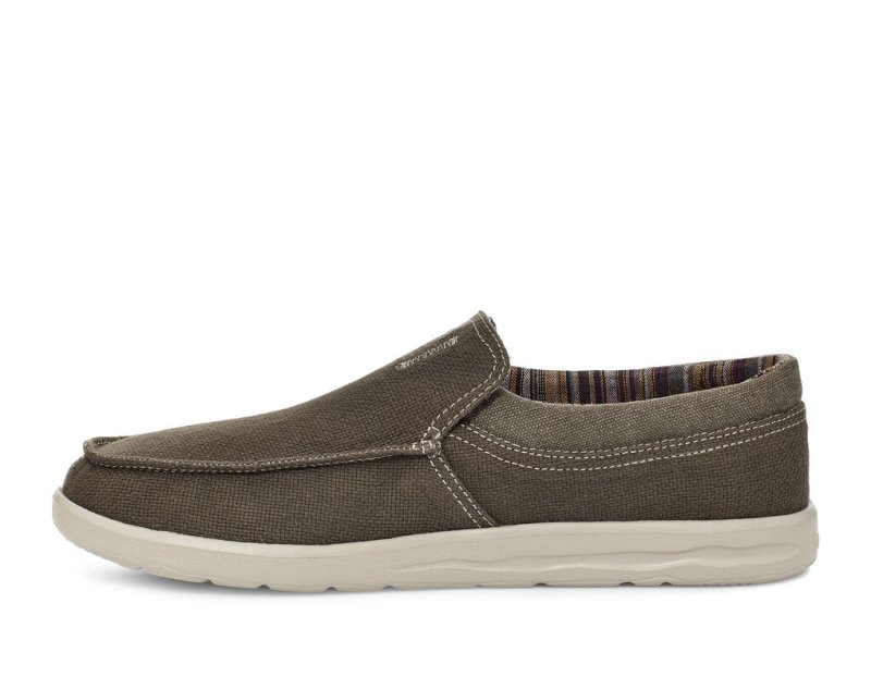 Sanuk Hi Bro Lite Hemp Slip On Earth Men's Sidewalk Surfers Grey | Canada 228LIS